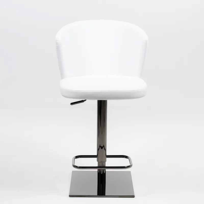 Peressini Ines Tabouret réglable et pivotant en synthétique et métal chromé* Tabouret De Bar (assise +/- 80 Cm)|Tabouret Snack (assise +/- 65 Cm)
