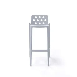 Isidoro Tabouret de bar moderne empilable avec dossier ronds ajourés* Tabouret De Bar (assise +/- 80 Cm)