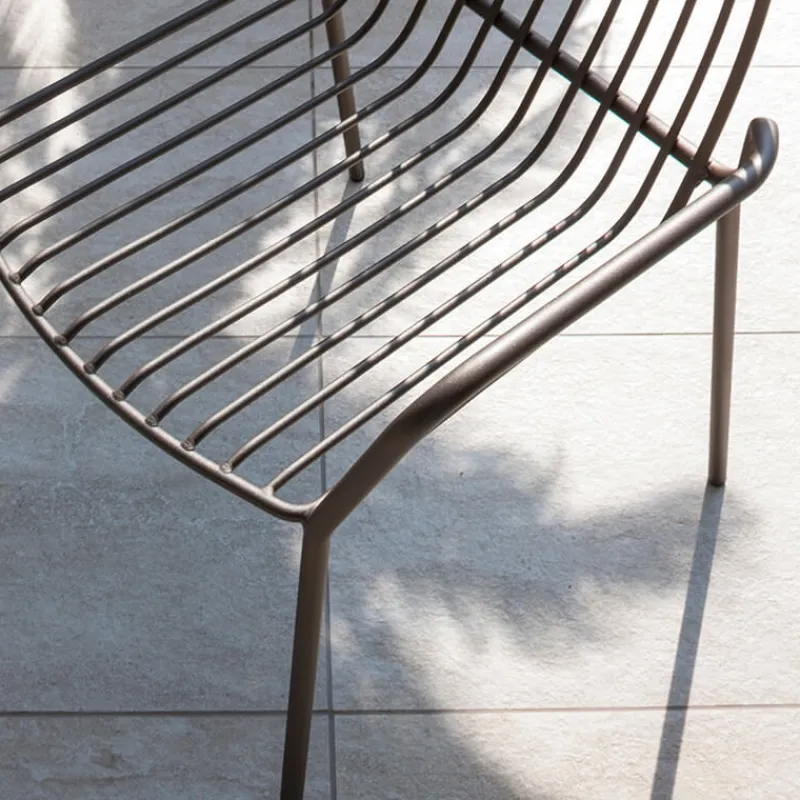 Altacom Jasmine Fauteuil de jardin design empilable en métal* Chaise De Jardin|Fauteuil De Jardin