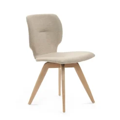 Mobitec Jeanne ® Chaise tendance en tissu avec pieds bois* Chaise De Salle à Manger|Chaise Salon