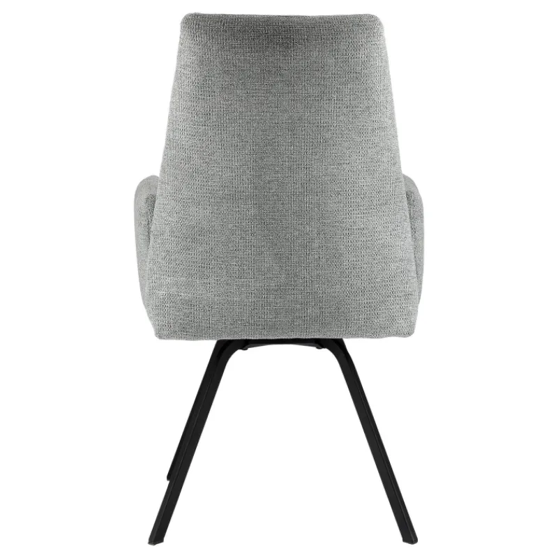 Jules Fauteuilconfortable en tissu avec dossier inclinable et pieds en métal* Chaise De Salle à Manger|Chaise De Bureau
