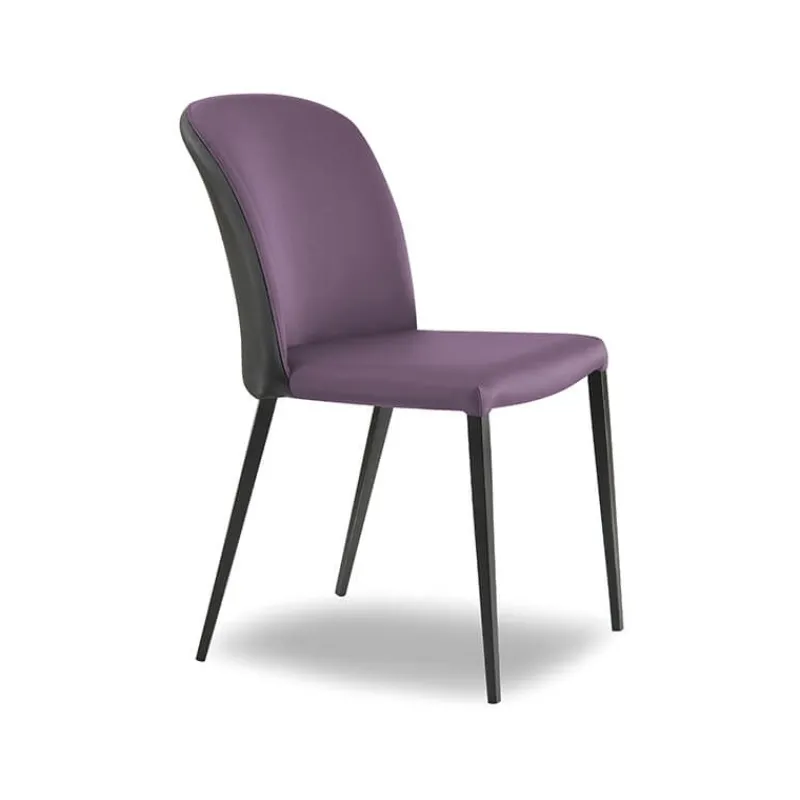 Europea Julie Chaise bicolore moderne italienne avec pieds en métal* Chaise De Cuisine|Chaise De Salle à Manger