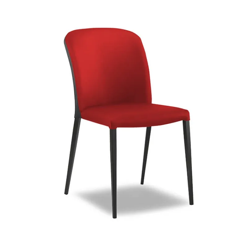 Europea Julie Chaise en tissu bicolore avec pieds métal* Chaise De Salle à Manger|Chaise Salon