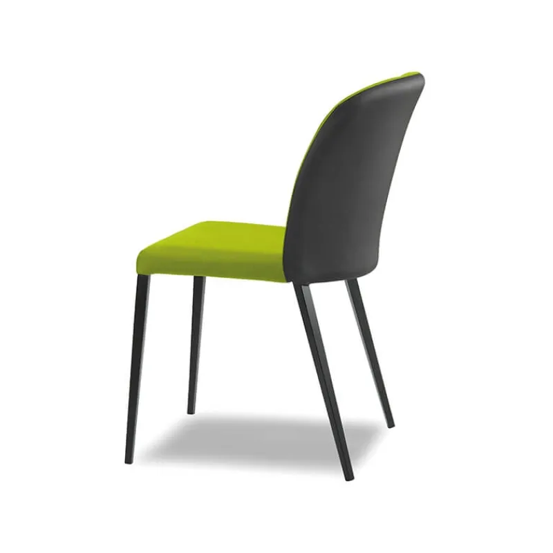 Europea Julie Chaise en tissu bicolore avec pieds métal* Chaise De Salle à Manger|Chaise Salon