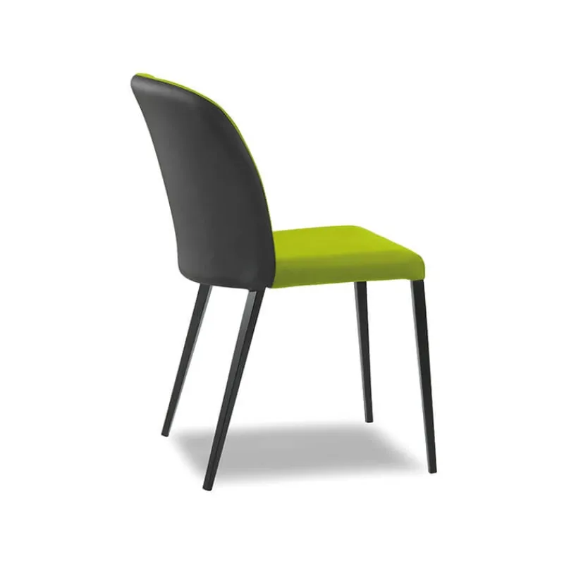 Europea Julie Chaise en tissu bicolore avec pieds métal* Chaise De Salle à Manger|Chaise Salon