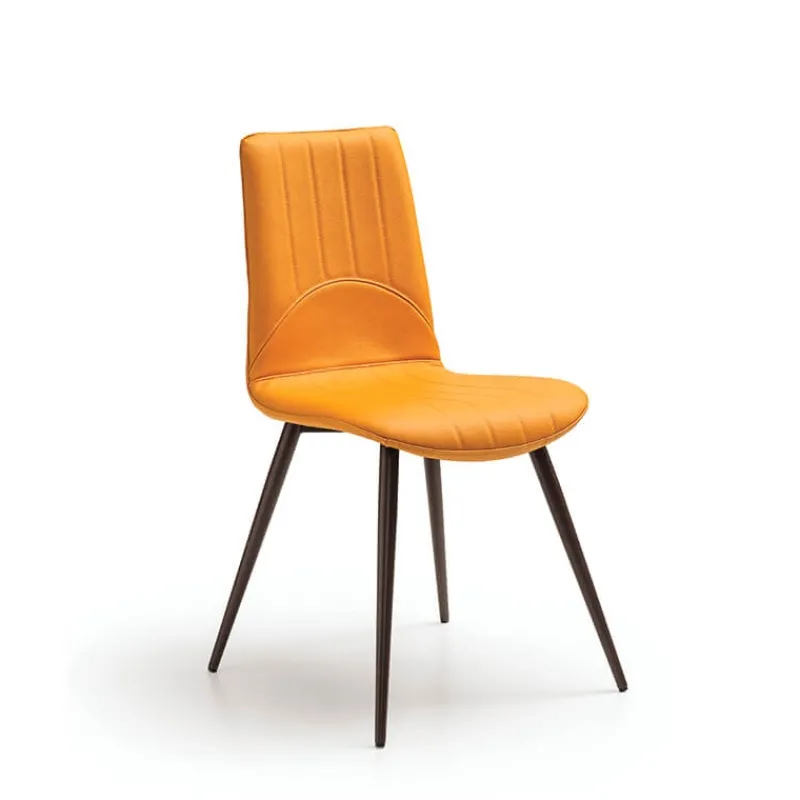 Europea Kansas Chaise italienne moderne avec pieds en métal* Chaise De Cuisine|Chaise De Salle à Manger