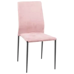 Ingenia casa Kendra Ingenia by Bontempi® Chaise moderne en tissu aspect nubuck et métal* Chaise De Salle à Manger