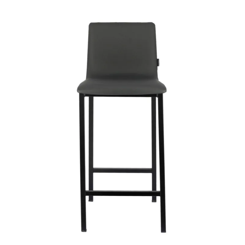Mobliberica Koko ® Tabouret snack en simili dossier bas avec pieds en métal* Tabouret Snack (assise +/- 65 Cm)|Tabouret De Bar (assise +/- 80 Cm)