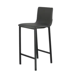 Mobliberica Koko ® Tabouret snack en simili dossier bas avec pieds en métal* Tabouret Snack (assise +/- 65 Cm)|Tabouret De Bar (assise +/- 80 Cm)