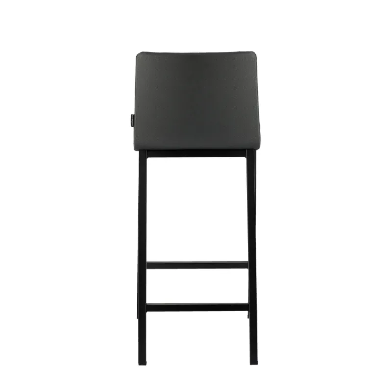 Mobliberica Koko ® Tabouret snack en simili dossier bas avec pieds en métal* Tabouret Snack (assise +/- 65 Cm)|Tabouret De Bar (assise +/- 80 Cm)