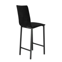 Mobliberica Koko ® Tabouret snack en tissu dossier haut* Tabouret Snack (assise +/- 65 Cm)|Tabouret De Bar (assise +/- 80 Cm)