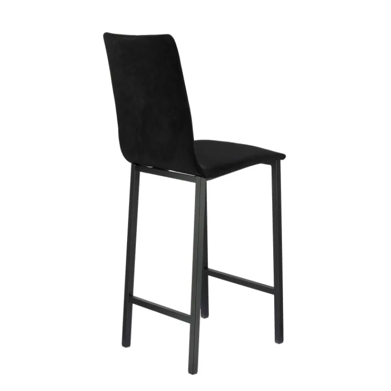 Mobliberica Koko ® Tabouret snack en tissu dossier haut* Tabouret Snack (assise +/- 65 Cm)|Tabouret De Bar (assise +/- 80 Cm)