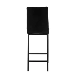 Mobliberica Koko ® Tabouret snack en tissu dossier haut* Tabouret Snack (assise +/- 65 Cm)|Tabouret De Bar (assise +/- 80 Cm)