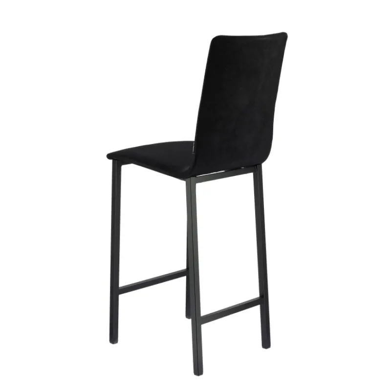 Mobliberica Koko ® Tabouret snack en tissu dossier haut* Tabouret Snack (assise +/- 65 Cm)|Tabouret De Bar (assise +/- 80 Cm)