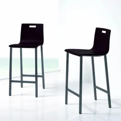 Mobliberica Koko Tabouret snack ® dossier bas en bois* Tabouret Snack (assise +/- 65 Cm)|Tabouret De Bar (assise +/- 80 Cm)
