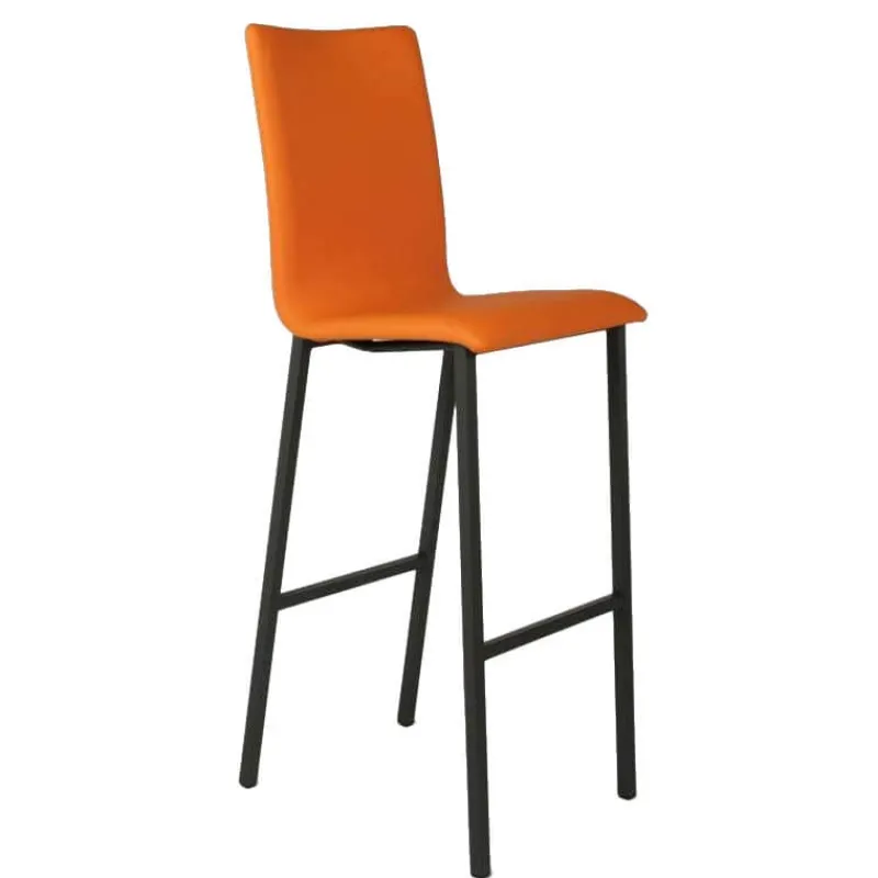 Mobliberica Koko Tabouret snack ® rembourré dossier haut en simili* Tabouret Snack (assise +/- 65 Cm)|Tabouret De Bar (assise +/- 80 Cm)