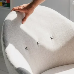 Varier Kokon club ® Fauteuil pivotant confortable en tissu design* Fauteuil De Salon