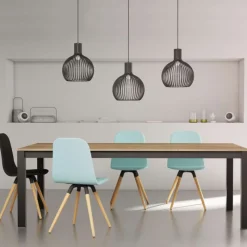 Cancio Kyoto Table extensible en stratifié et pieds en métal* Table De Salle à Manger