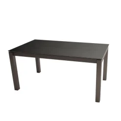 Cancio Kyoto Table moderne rectangulaire en céramique et métal* Table De Salle à Manger