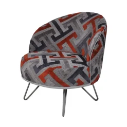 Paget Léa Fauteuil lounge design art déco avec pieds épingle fabrication française* Fauteuil De Salon