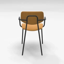 Perfecta Lago Chaise avec accoudoirs rétro et revêtement en tissu* Chaise De Salle à Manger|Chaise Salon