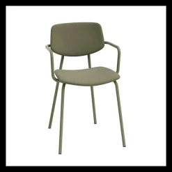 Perfecta Lago Chaise avec accoudoirs vintage rembourrée en simili* Chaise De Cuisine|Chaise De Salle à Manger