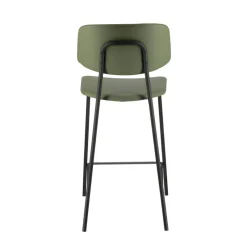 Perfecta Lago Tabouret snack vintage rembourré en simili fabriqué en Belgique* Tabouret Snack (assise +/- 65 Cm)|Tabouret De Bar (assise +/- 80 Cm)