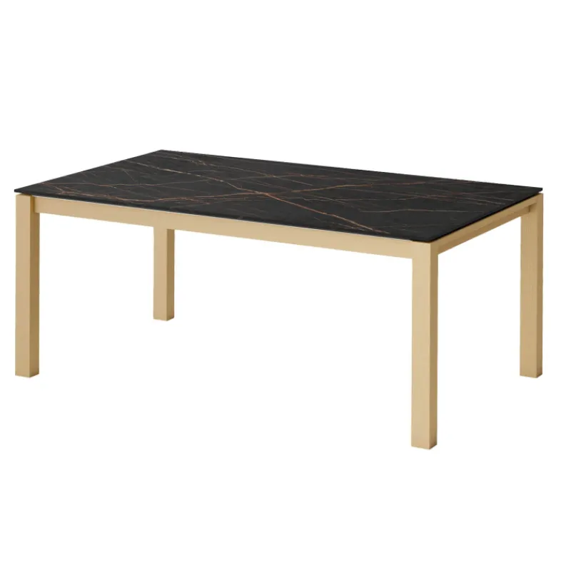 Cancio Lakera Table en Dekton avec pieds en bois massif* Table De Cuisine|Table De Salle à Manger