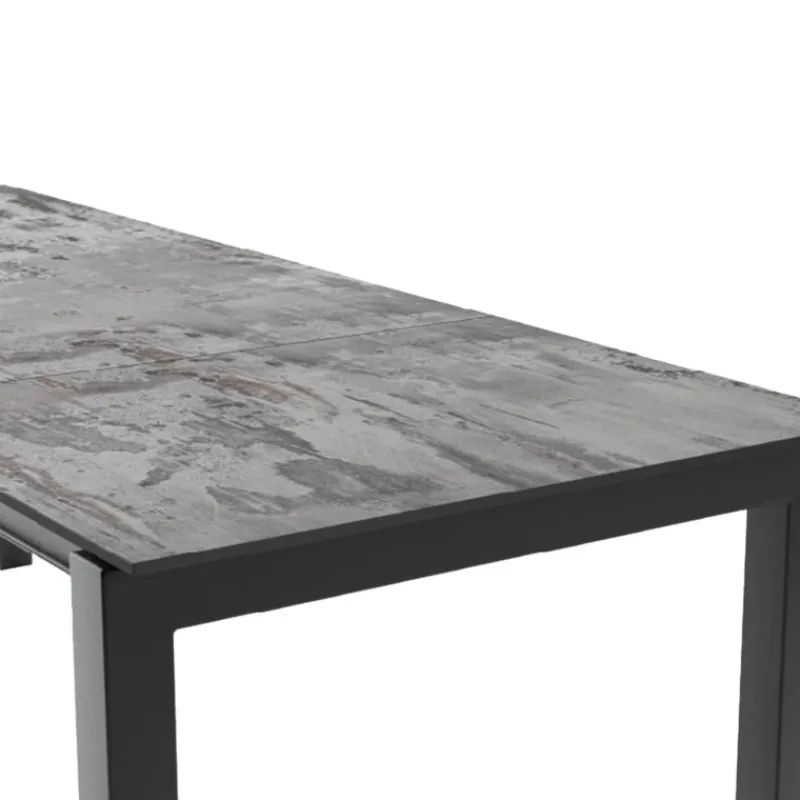Cancio Lakera Table en Dekton rectangulaire extensible avec pieds en métal* Table De Cuisine|Table De Salle à Manger