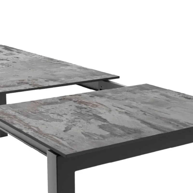 Cancio Lakera Table en Dekton rectangulaire extensible avec pieds en métal* Table De Cuisine|Table De Salle à Manger