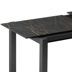 Cancio Lakera Table snack en Dekton rectangulaire extensible avec pieds en métal* Table De Cuisine