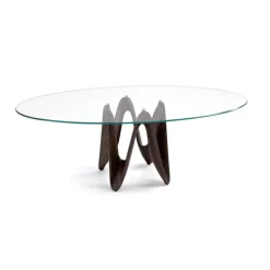 Sovet Italia Lambda Sovet® Table ovale design en verre* Table De Salle à Manger