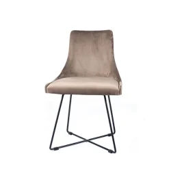 Sessio Lars Chaise design en tissu et pieds filaires en métal* Chaise De Salle à Manger|Chaise Salon