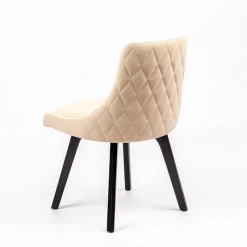 Sessio Lars diamant Chaise en tissu matelassé diamant et en bois massif* Chaise De Salle à Manger|Chaise Salon