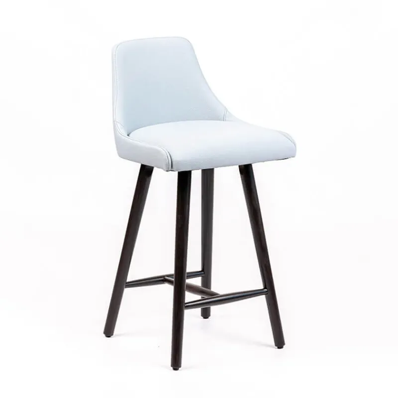 Sessio Lars Tabouret snack rembourré avec pieds bois* Tabouret Snack (assise +/- 65 Cm)|Tabouret De Bar (assise +/- 80 Cm)