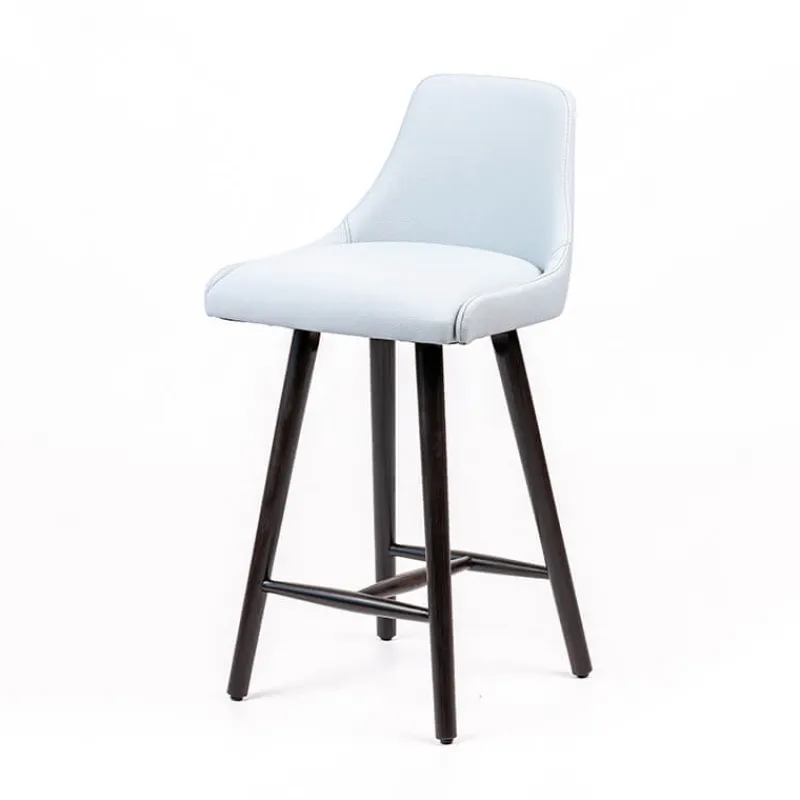 Sessio Lars Tabouret snack rembourré avec pieds bois* Tabouret Snack (assise +/- 65 Cm)|Tabouret De Bar (assise +/- 80 Cm)