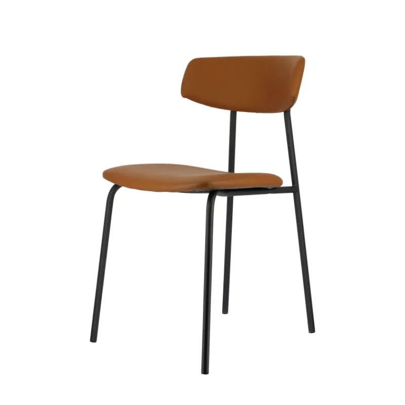 Perfecta Lazio Chaise belge style rétro en simili avec pieds en métal* Chaise De Cuisine|Chaise De Salle à Manger