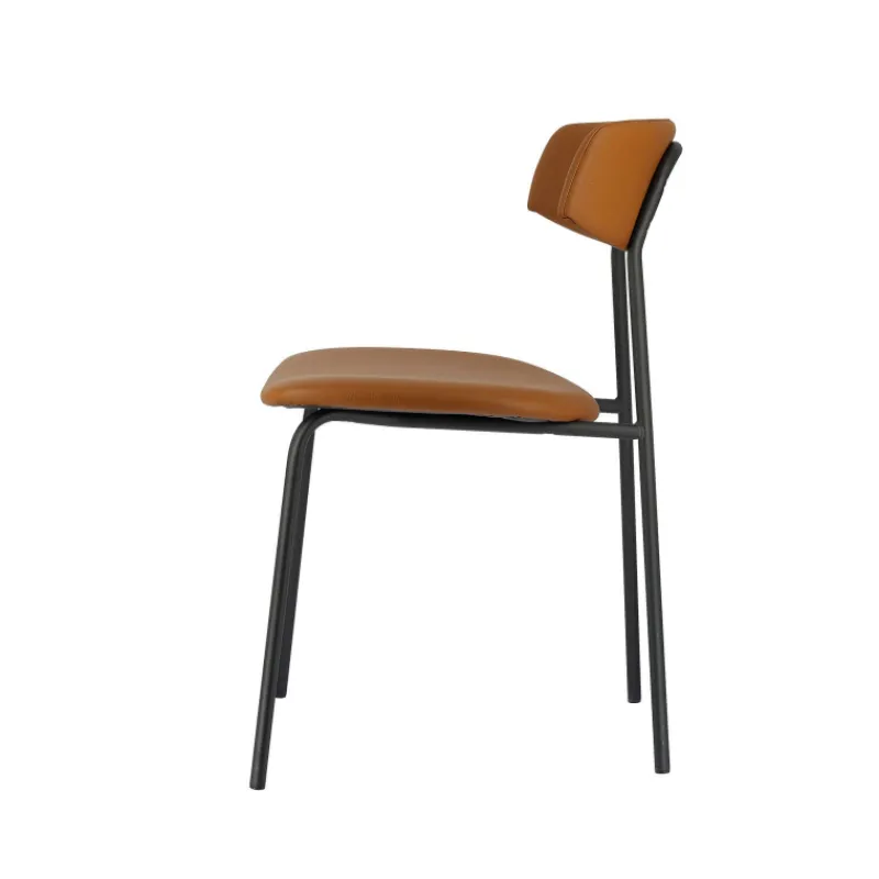Perfecta Lazio Chaise belge style rétro en simili avec pieds en métal* Chaise De Cuisine|Chaise De Salle à Manger