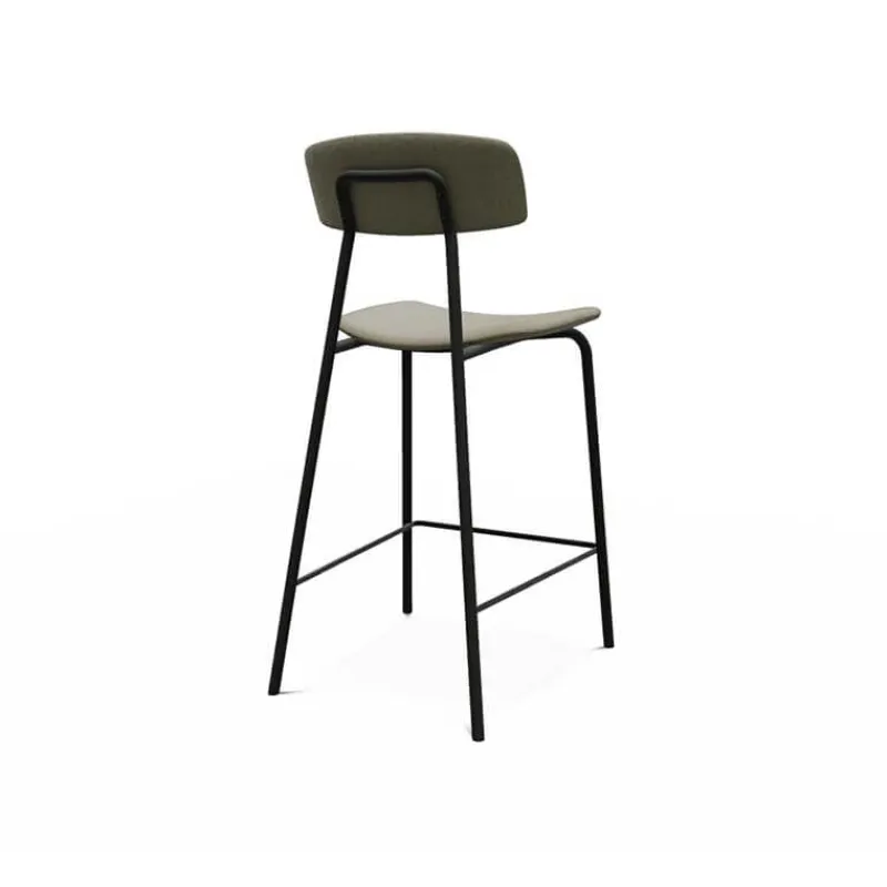 Perfecta Lazio Tabouret snack de style vintage en tissu fabriqué en Belgique* Tabouret Snack (assise +/- 65 Cm)|Tabouret De Bar (assise +/- 80 Cm)