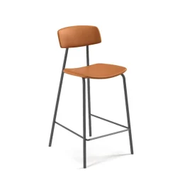 Perfecta Lazio Tabouret snack style rétro en simili fabriqué en Belgique* Tabouret Snack (assise +/- 65 Cm)|Tabouret De Bar (assise +/- 80 Cm)