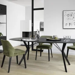 Mobitec Lena ® Chaise ajourée en tissu et pieds bois style moderne* Chaise De Salle à Manger|Chaise Salon