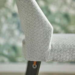 Mobitec Lena ® Chaise ajourée en tissu et pieds bois style moderne* Chaise De Salle à Manger|Chaise Salon