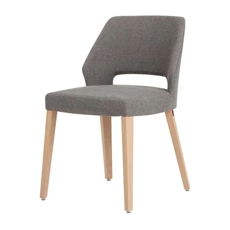 Mobitec Lena ® Chaise ajourée en tissu et pieds bois style moderne* Chaise De Salle à Manger|Chaise Salon