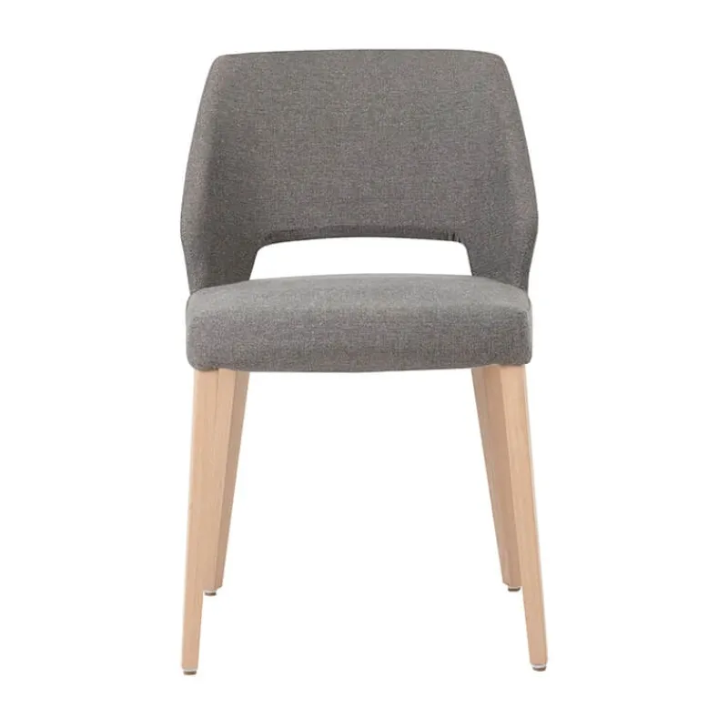Mobitec Lena ® Chaise ajourée en tissu et pieds bois style moderne* Chaise De Salle à Manger|Chaise Salon