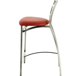 Carrier Liane ® Tabouret snack en synthétique et métal dossier motif style industriel* Tabouret Snack (assise +/- 65 Cm)|Tabouret De Bar (assise +/- 80 Cm)