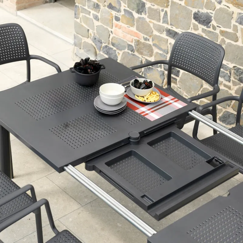 Libeccio Table de jardin extensible en polypropylène et aluminium* Table De Jardin