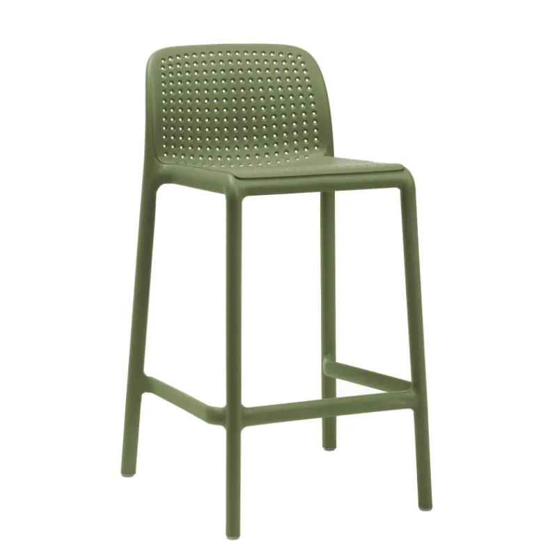 Lido Tabouret en polypropylène empilable* Tabouret Snack (assise +/- 65 Cm)|Tabouret De Bar (assise +/- 80 Cm)