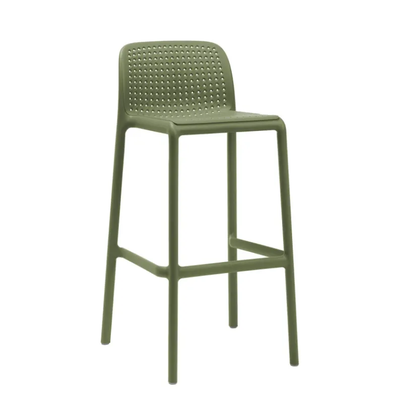 Lido Tabouret en polypropylène empilable* Tabouret Snack (assise +/- 65 Cm)|Tabouret De Bar (assise +/- 80 Cm)