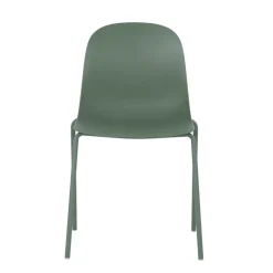 LilyChaise coque moderne empilable en polypropylène avec pieds en métal* Chaise De Cuisine|Chaise De Salle à Manger