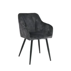 LisonFauteuil cosy en tissu avec pieds en métal* Chaise De Salle à Manger|Fauteuil De Salon